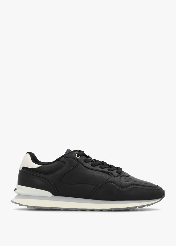 Men's City Chicago Black Leather Trainers