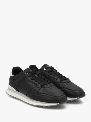 Men's City Chicago Black Leather Trainers