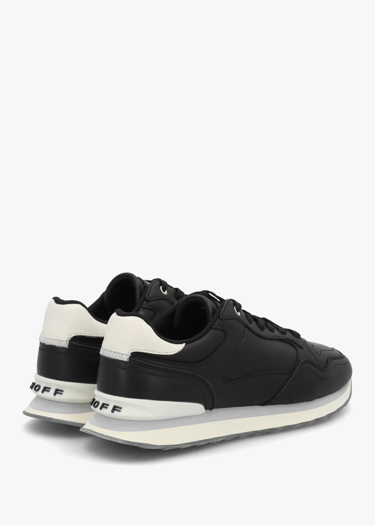 Men's City Chicago Black Leather Trainers