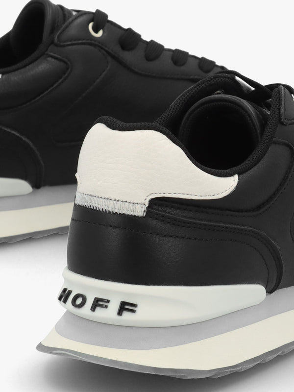 Men's City Chicago Black Leather Trainers