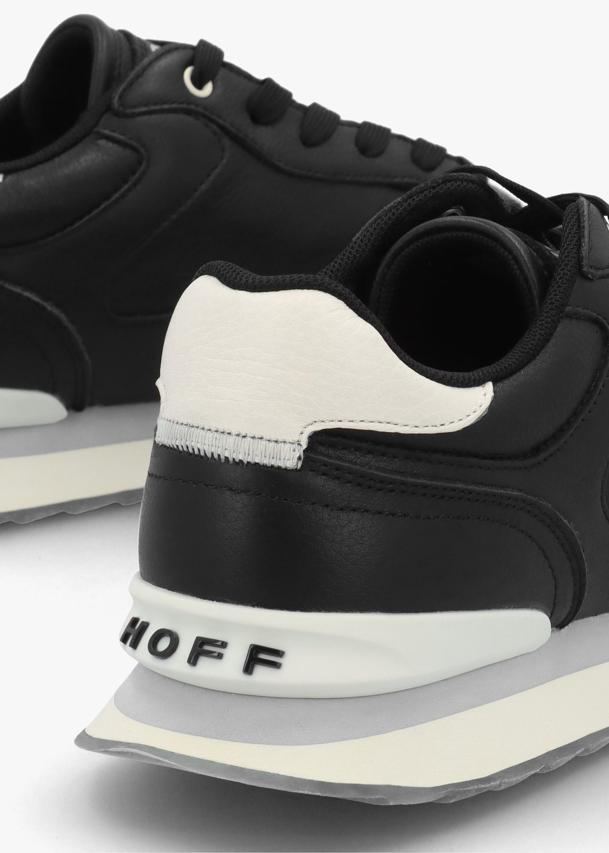 Men's City Chicago Black Leather Trainers