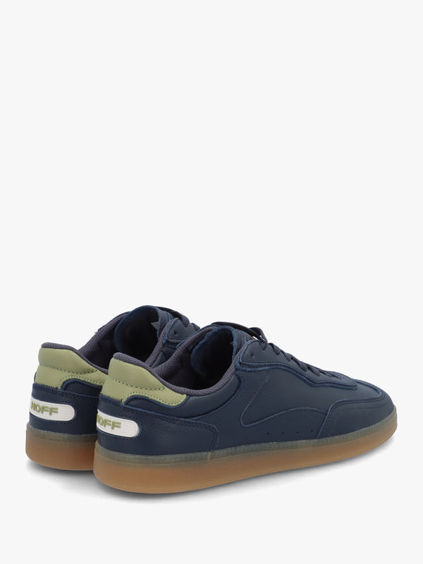 Men's Park Navy Blue Leather Trainers