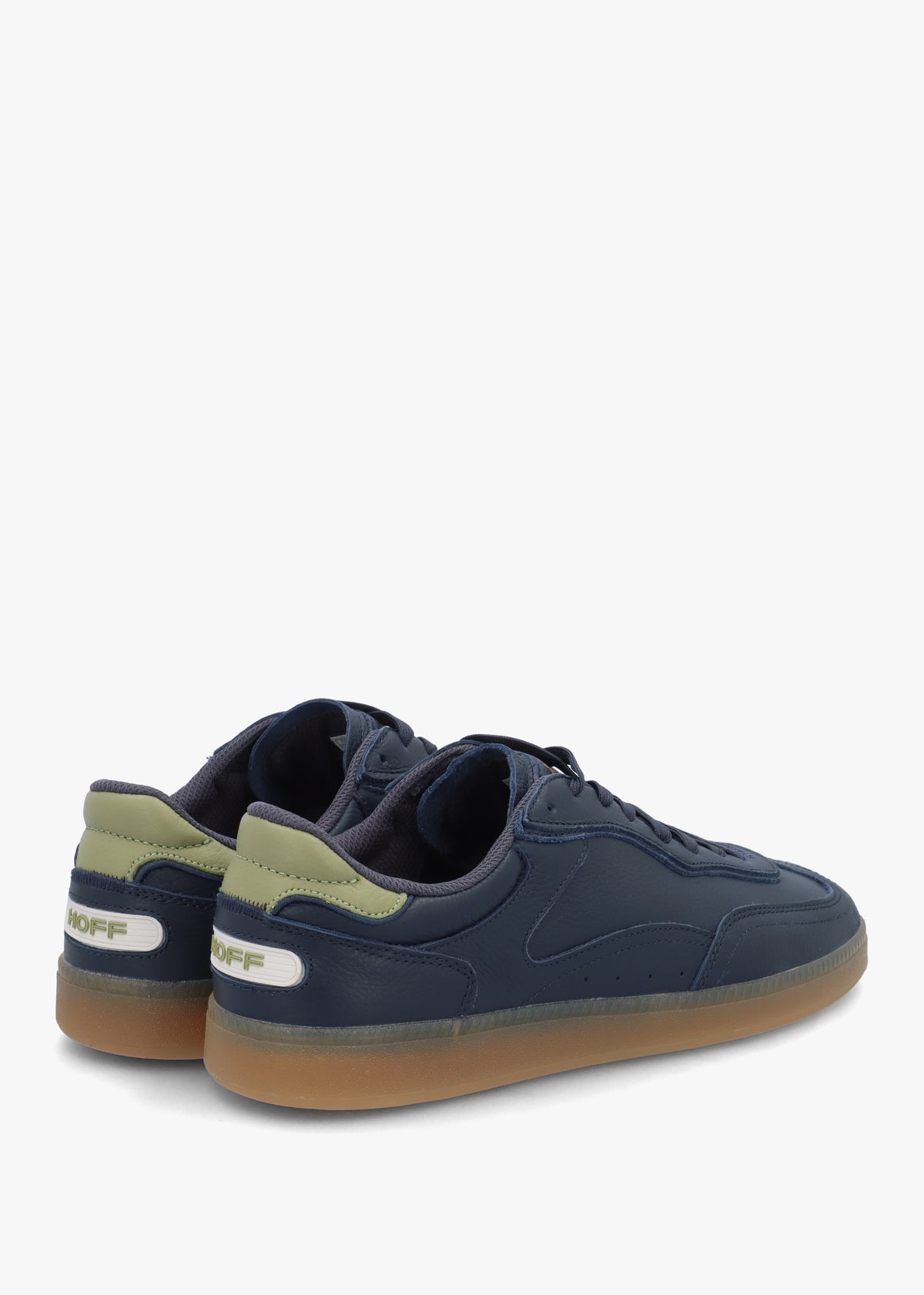 Men's Park Navy Blue Leather Trainers