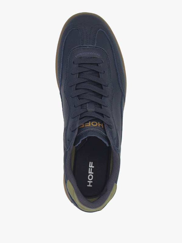 Men's Park Navy Blue Leather Trainers
