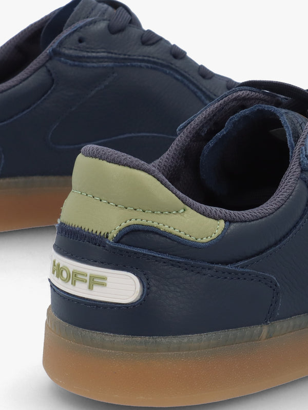 Men's Park Navy Blue Leather Trainers