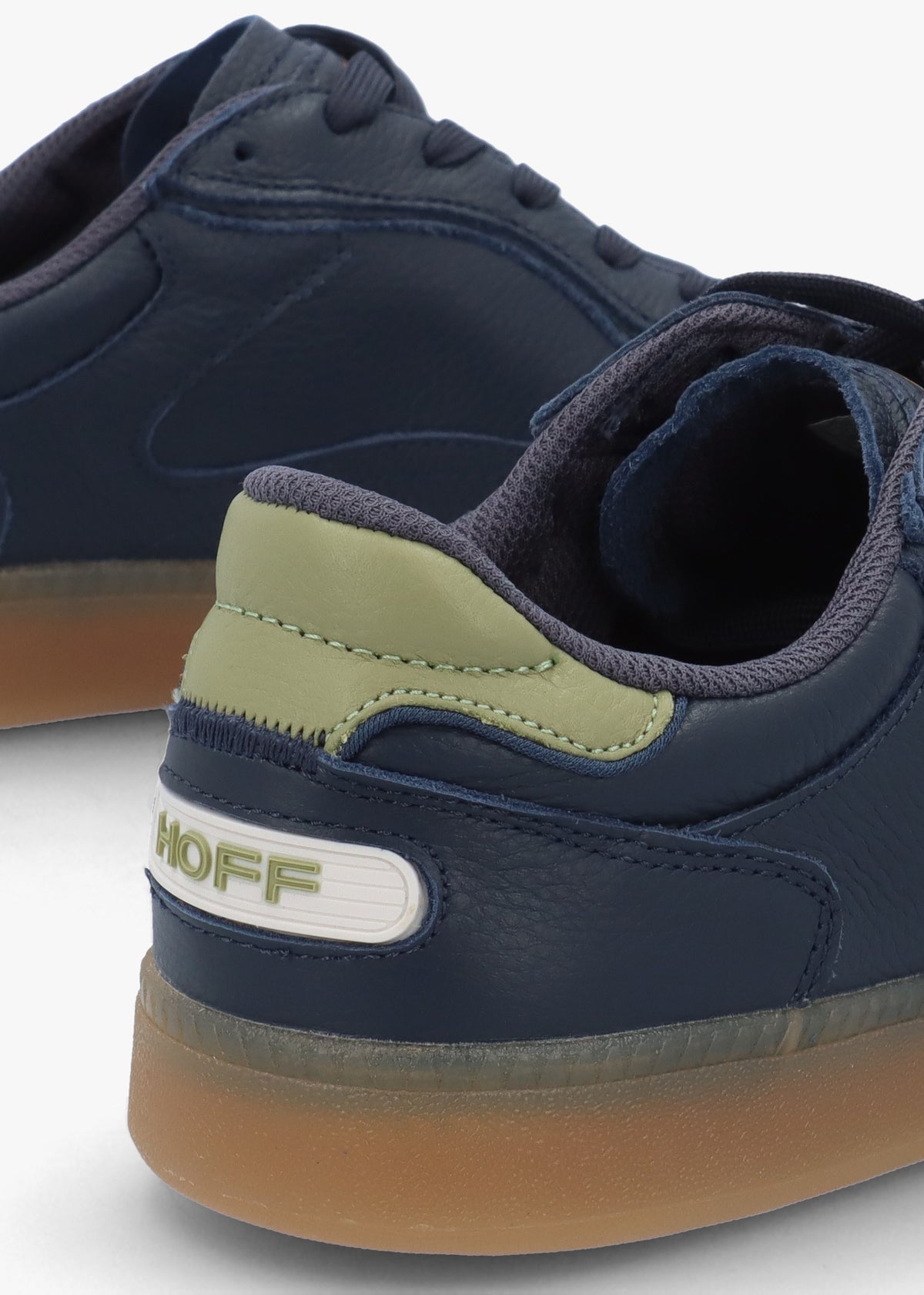 Men's Park Navy Blue Leather Trainers