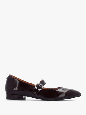 Firuta Burgundy Patent Leather Mary Jane Pumps