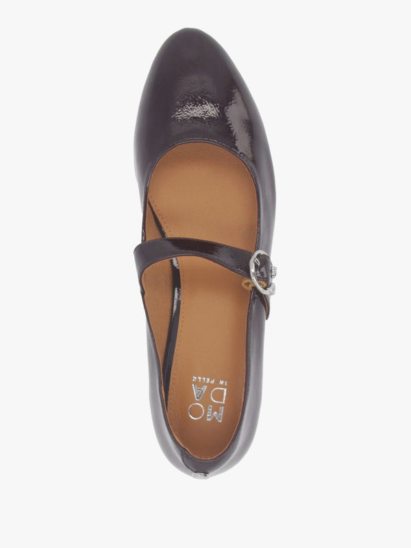 Firuta Burgundy Patent Leather Mary Jane Pumps