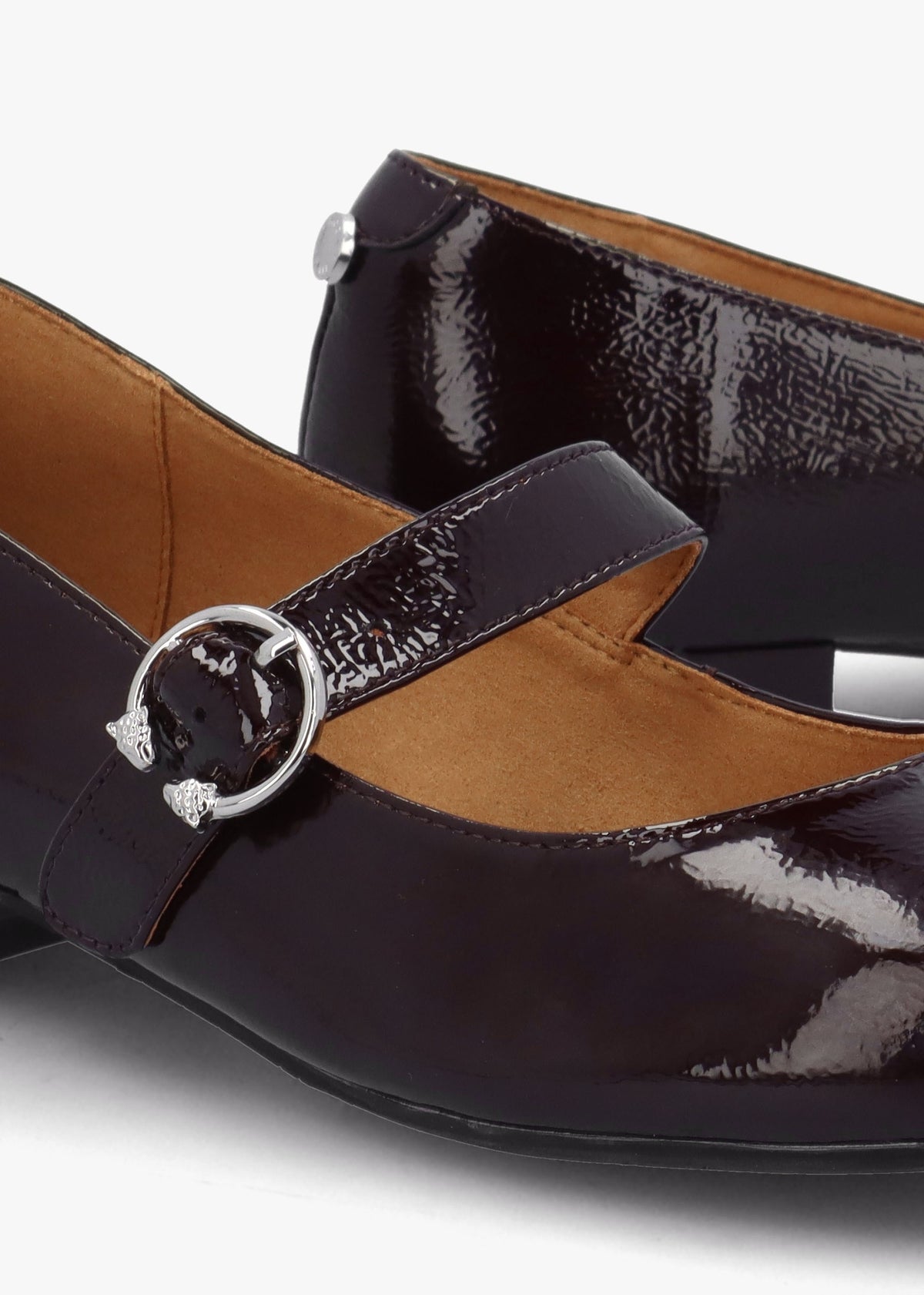 Firuta Burgundy Patent Leather Mary Jane Pumps