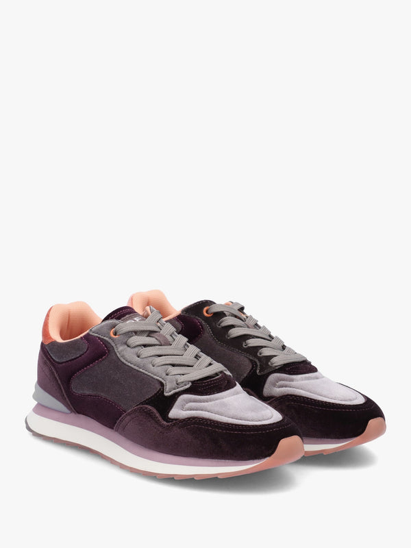 Women's City Amethist Multicoloured Velvet Trainers