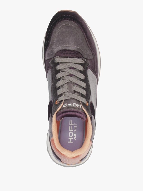 Women's City Amethist Multicoloured Velvet Trainers