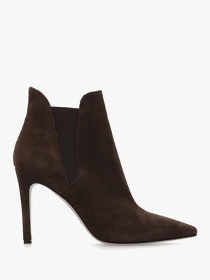 Adril Brown Suede Ankle Boots