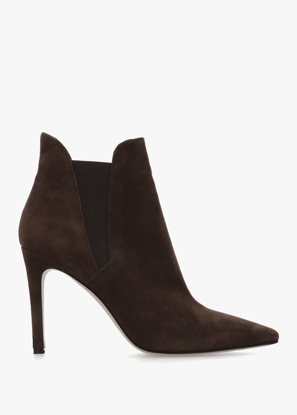 Adril Brown Suede Ankle Boots
