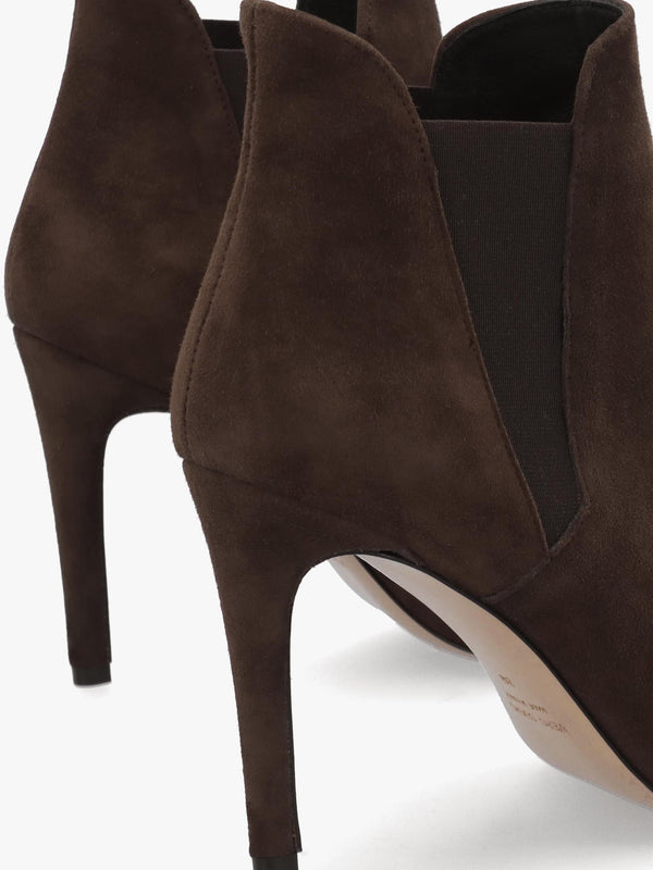 Adril Brown Suede Ankle Boots