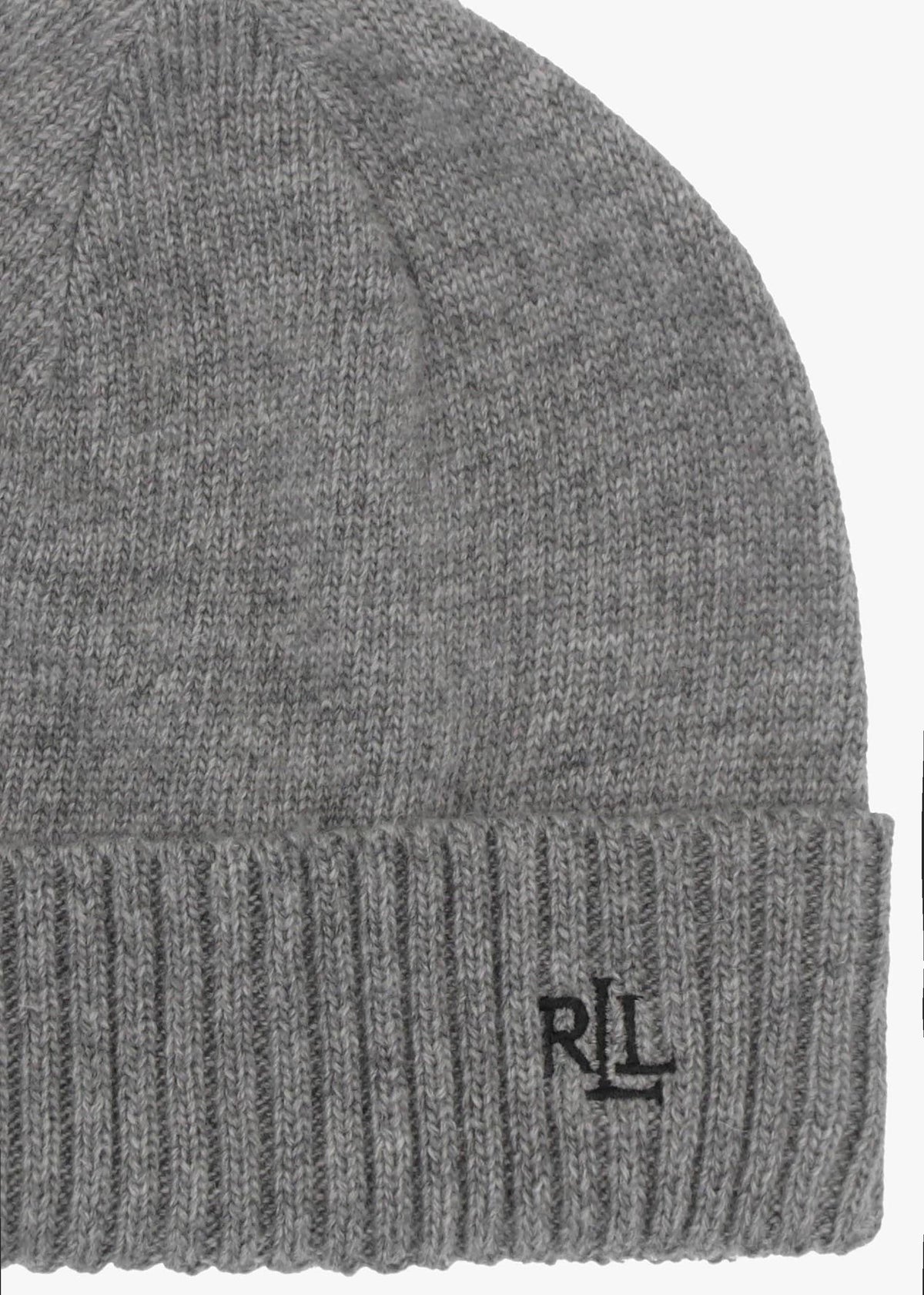 Logo Motif Black & Grey Scarf & Beanie Gift Set