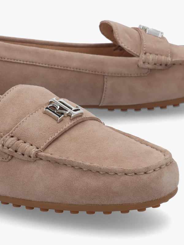 Barnsbury Taupe Suede Loafers