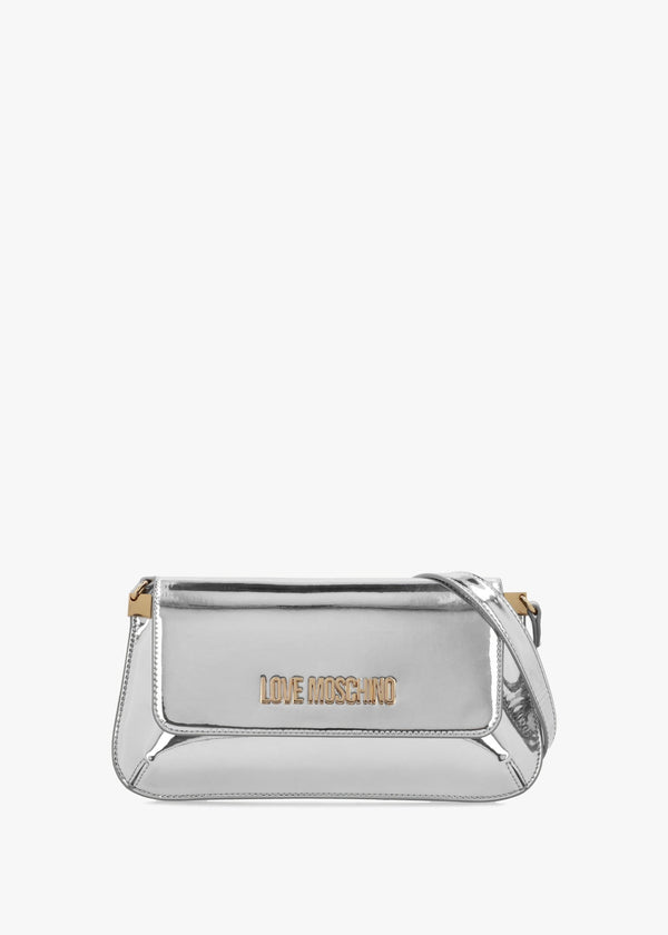 Smart Mirror Argento Evening Shoulder Bag