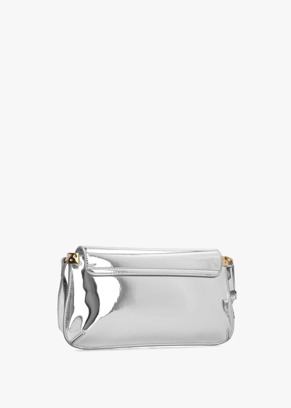Smart Mirror Argento Evening Shoulder Bag