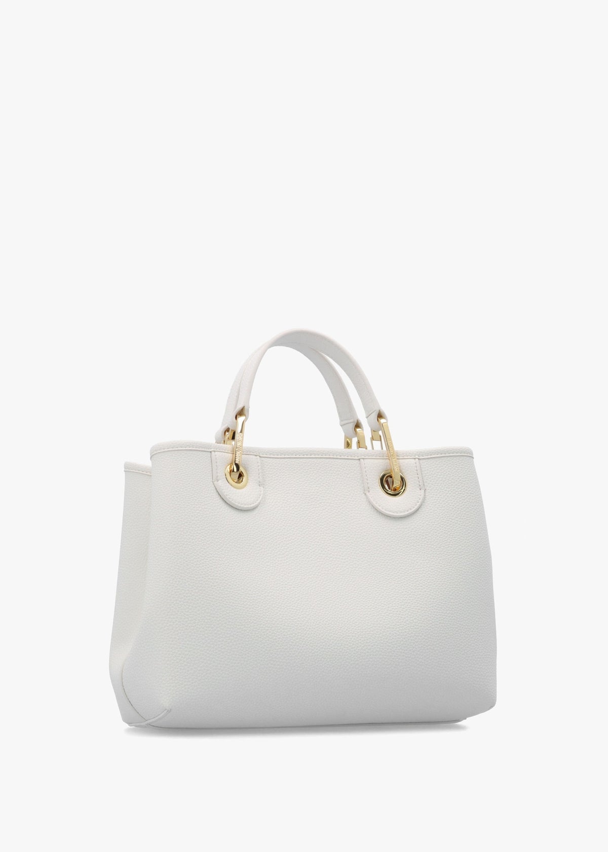 Myea White Shopper Bag With Pouch