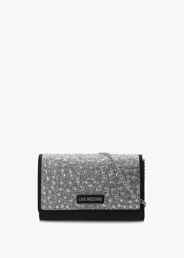 Glimmer Nero Embellished Evening Bag