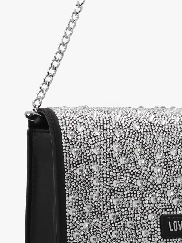 Glimmer Nero Embellished Evening Bag