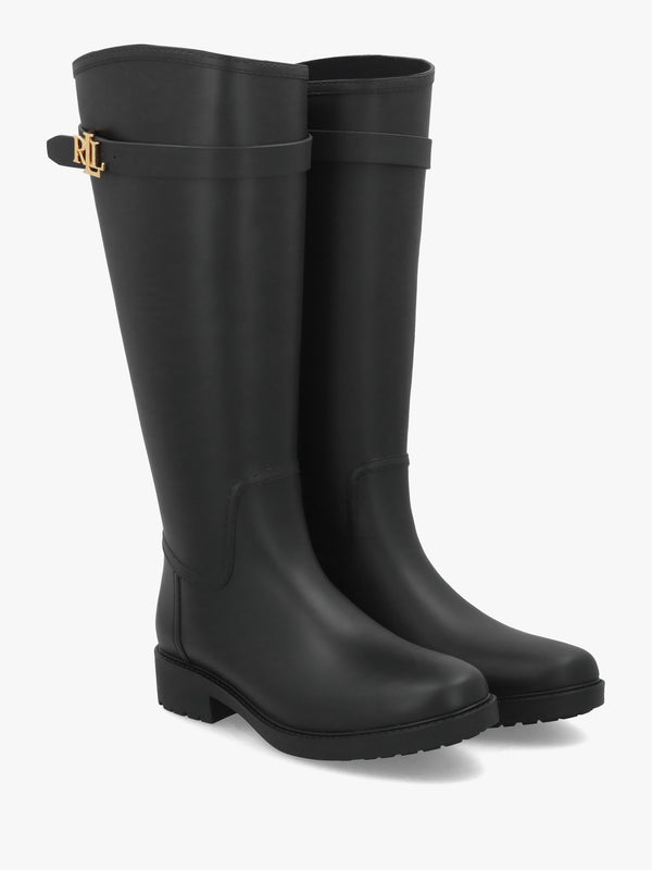 Portiah Tall Black Wellington Boots