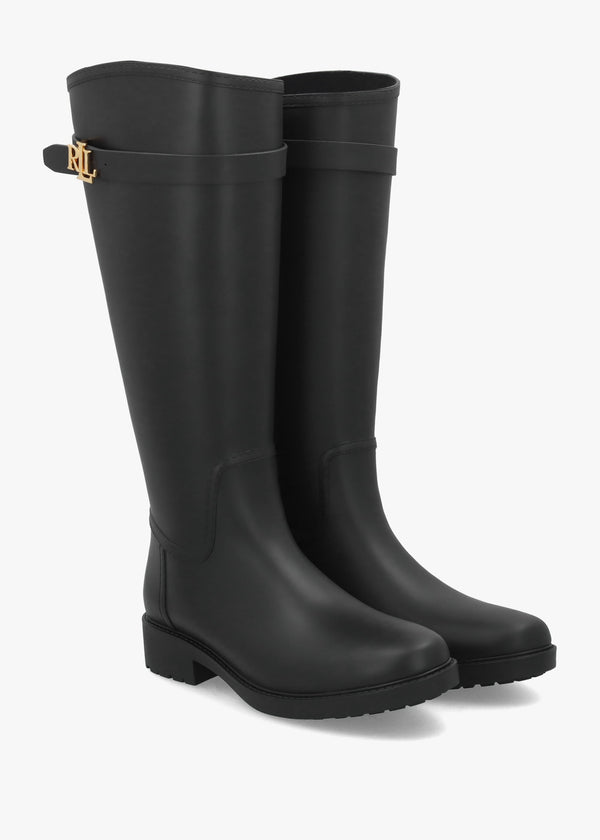 Portiah Tall Black Wellington Boots