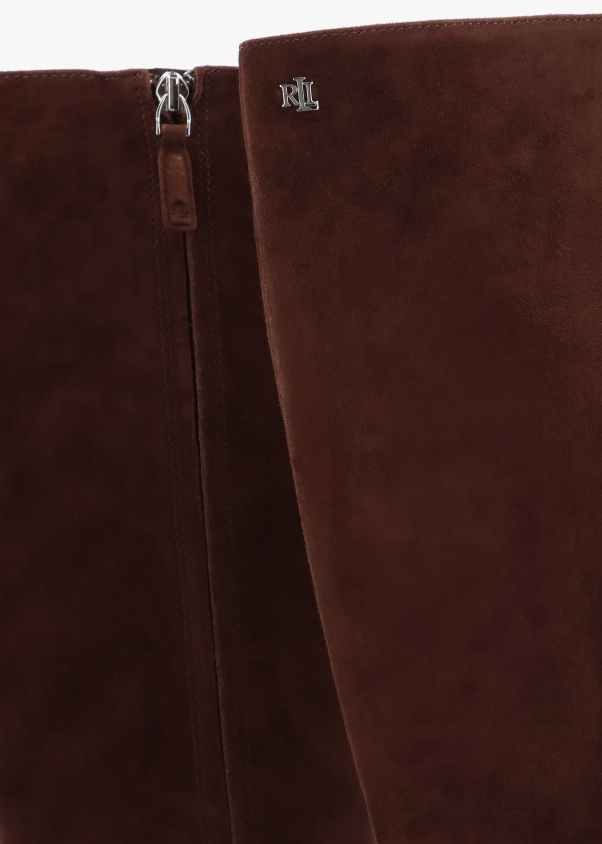 McKay Brown Suede Heeled Knee Boots