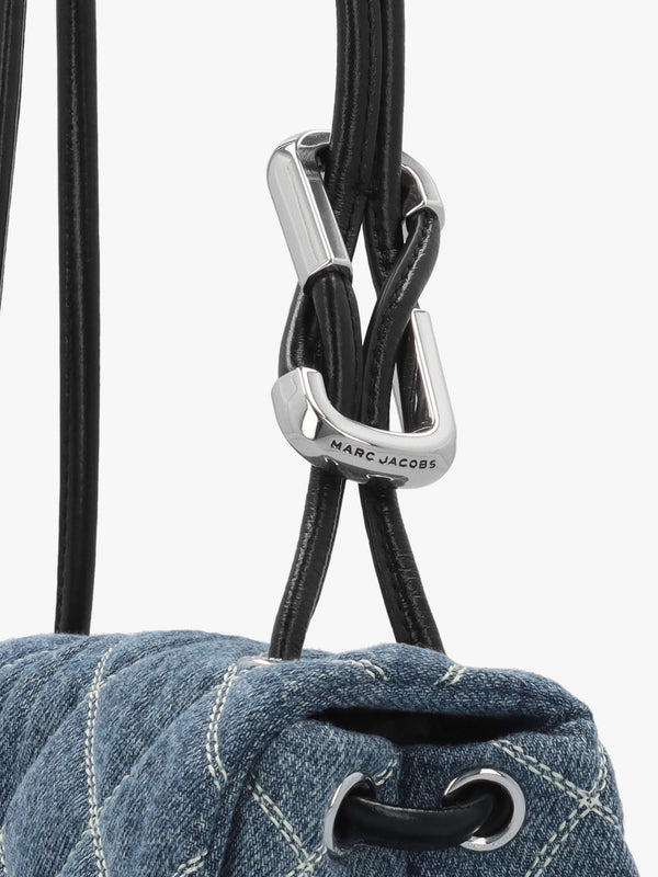 The Quilted Denim Mini Dual Shoulder Bag