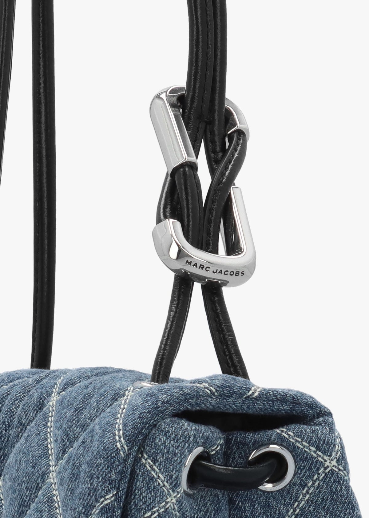 The Quilted Denim Mini Dual Shoulder Bag