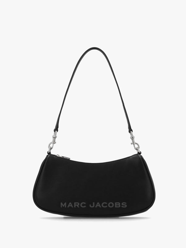The Star Charm Black Leather Shoulder Bag