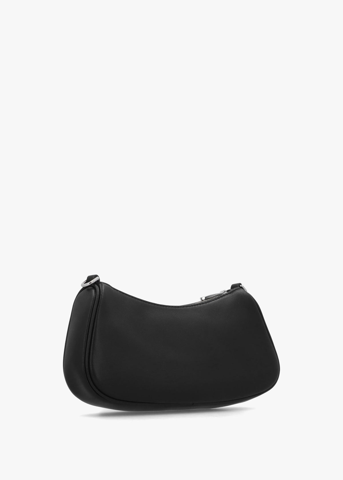 The Star Charm Black Leather Shoulder Bag