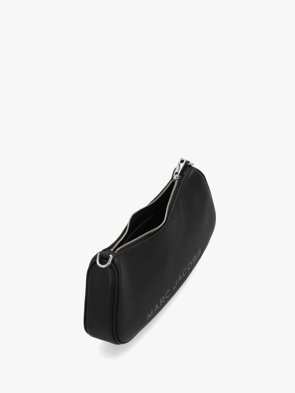 The Star Charm Black Leather Shoulder Bag
