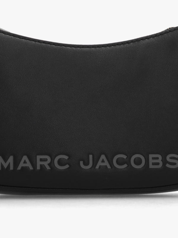 The Star Charm Black Leather Shoulder Bag