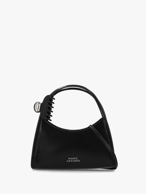 The Glam Claw Clip Black Leather Cross-Body Bag