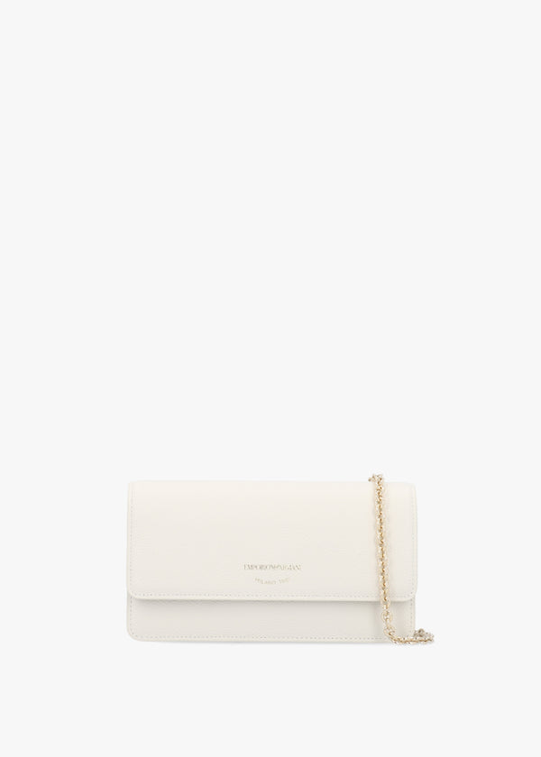 Mini Latte Tumbled Leather Cross-Body Bag