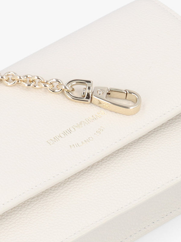 Mini Latte Tumbled Leather Cross-Body Bag