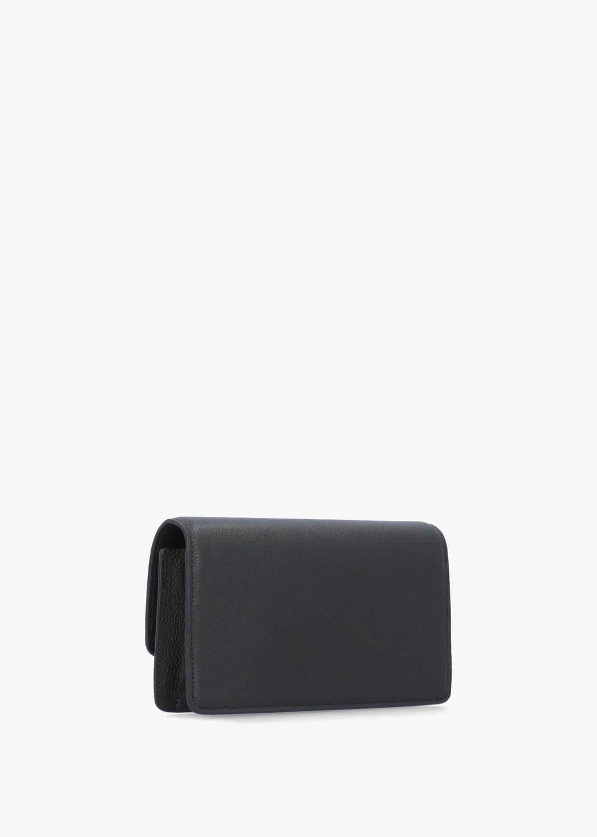 Mini Nero Tumbled Leather Cross-Body Bag