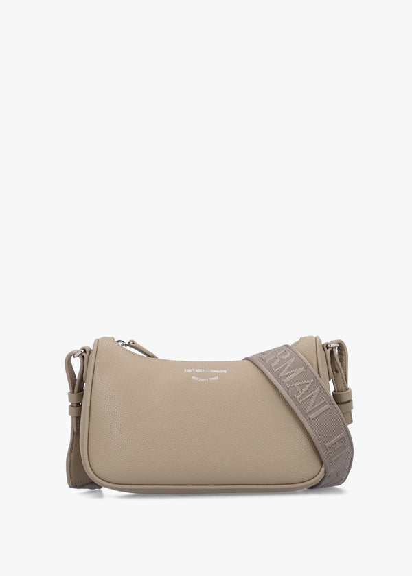 Lilly II Creta Moka Grained Baguette Bag