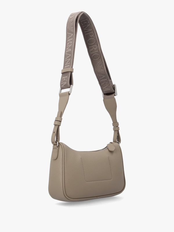 Lilly II Creta Moka Grained Baguette Bag