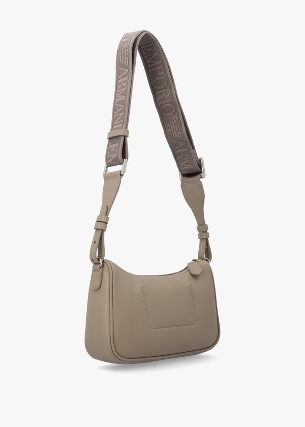 Lilly II Creta Moka Grained Baguette Bag