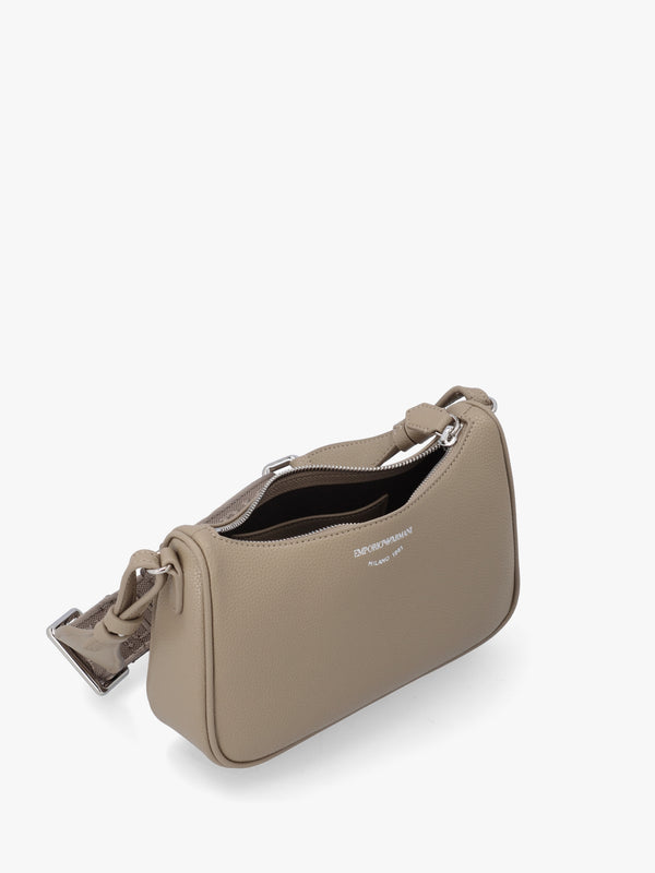 Lilly II Creta Moka Grained Baguette Bag