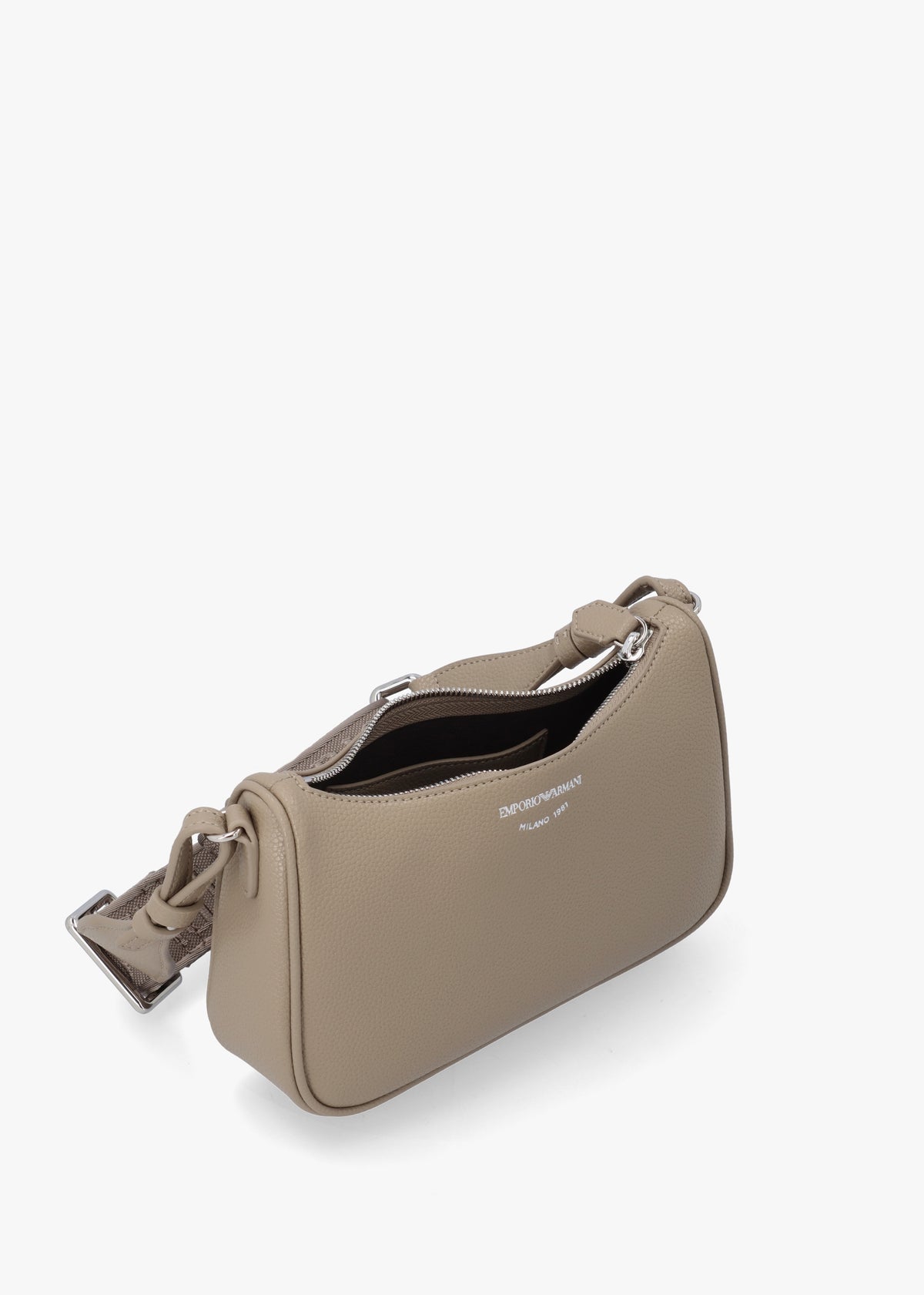Lilly II Creta Moka Grained Baguette Bag