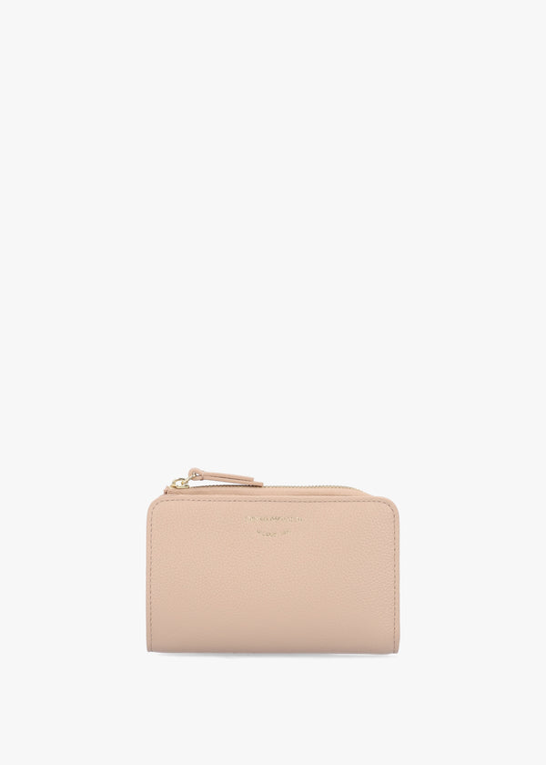 Bifold Nudo Tumbled Leather Zip Around Wallet