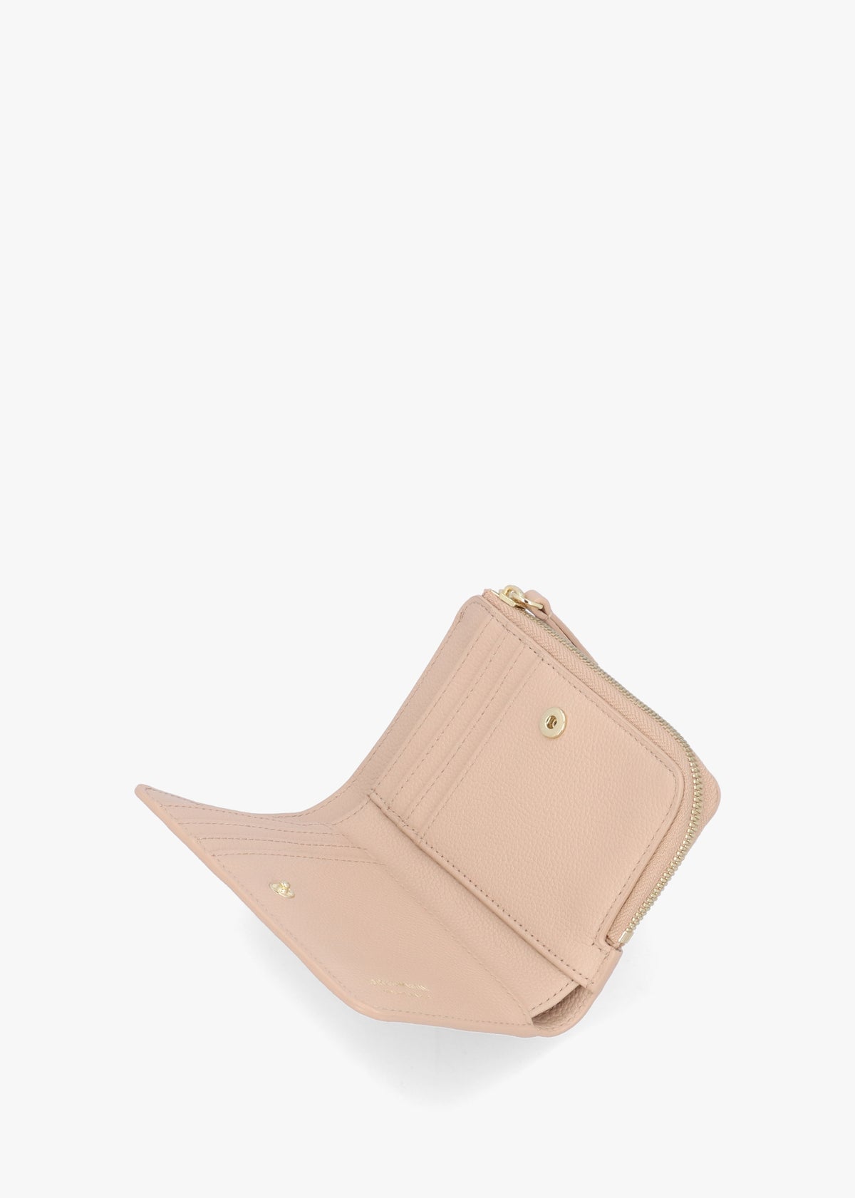 Bifold Nudo Tumbled Leather Zip Around Wallet