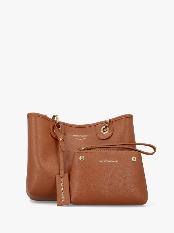 Myea Cuoio Rosso Shopper Bag With Pouch