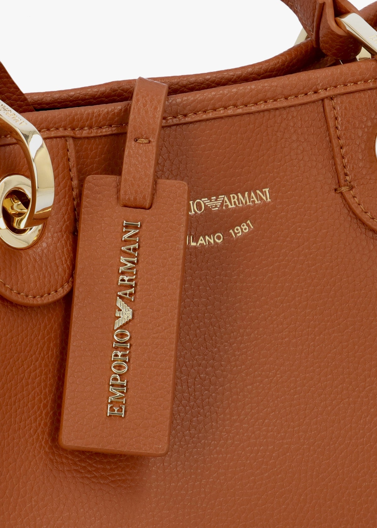 Myea Cuoio Rosso Shopper Bag With Pouch