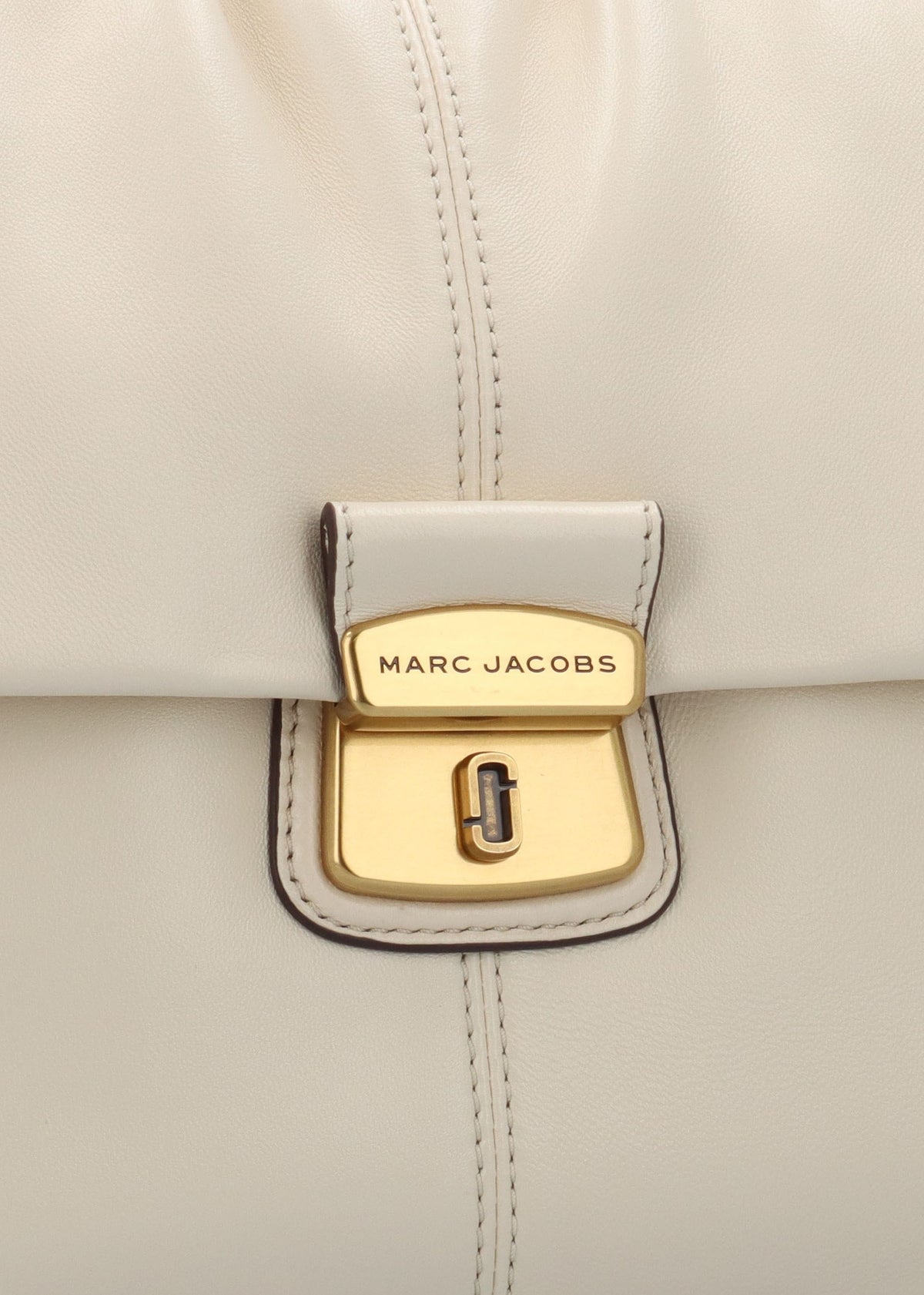 The Cristina Ivory Leather Messenger Bag