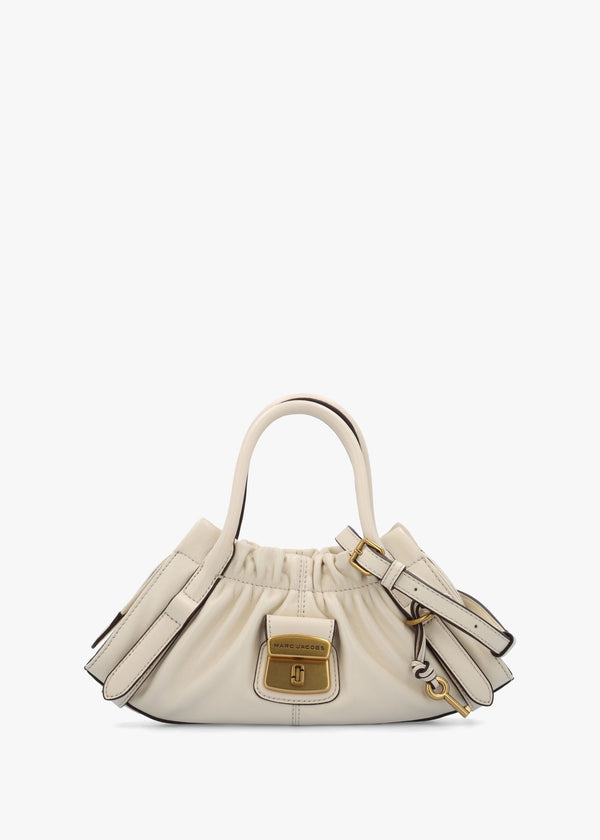 The Cristina Small Ivory Leather Satchel Bag