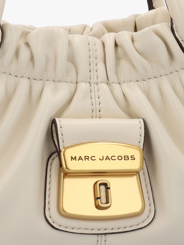 The Cristina Small Ivory Leather Satchel Bag